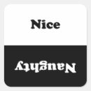 Search for naughty or nice stickers Typography