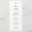 Search for gold border wedding menus Dinner