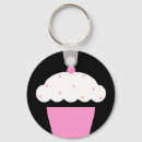 Search for cupcake with cherry keychains Cook
