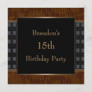 Search for 15 boy birthday invitations Black