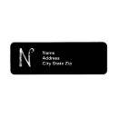 Search for letter n return address labels Cute