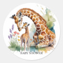 Search for giraffe baby shower stickers For kids