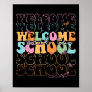 Search for teachers welcome back to school posters First day of school