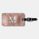 Search for gold luggage tags Blush pink