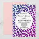 Search for leopard bridal shower invitations Pink