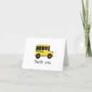 Search for school bus driver thank you cards Education