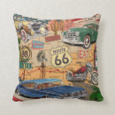 Recherche de route 66 coussins Américain