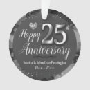 Search for 25th wedding anniversary ornaments Keepsake