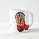 Search for red boot mugs Western