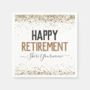 Search for retirement party napkins Retiring