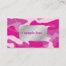 Search for camo business cards Pink
