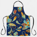 Search for floral paisley aprons Blue