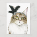 Recherche de déguisement cartes postales Chat