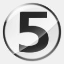 Search for number 5 stickers Numbers