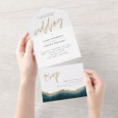 Search for turquoise gold wedding invitations Chic