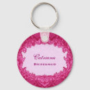 Search for pink damask keychains Vintage
