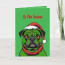 Search for pug christmas cards Funny