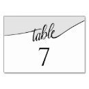 Search for elegant script font table cards Modern