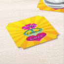 Search for yellow text coasters Typography