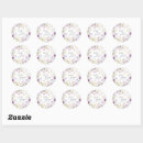 Search for violet floral stickers Baby in bloom