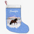 Recherche de chevaux chaussette de noël Cheval brun