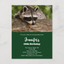 Search for raccoon funny birthday invitations Cute
