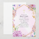 Search for unique christening invitations Floral