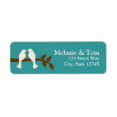 Search for love birds return address labels Autumn