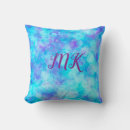 Recherche de violet bleu coussins Initiales