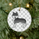 Search for white husky ornaments Cute