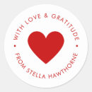 Search for love and gratitude stickers Minimalist