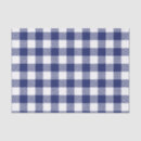 Search for blue white plaid tissue paper Rustic