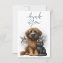 Search for dog and cat thank you cards Puppy