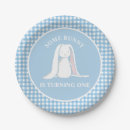 Search for blue gingham plates For kids