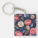 Search for beautiful bloom keychains Watercolor