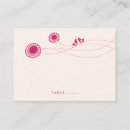 Search for birds wedding place cards Pink