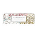 Search for maps return address labels Vintage