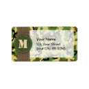 Search for green background return address labels Design