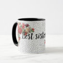Search for best sister ever mugs Floral