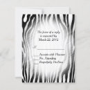 Search for zebra rsvp cards Black and white