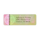 Search for art nouveau return address labels Pink