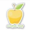 Recherche de pomme jaune autocollants Nourriture
