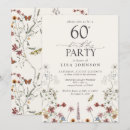 Search for garden 60th birthday invitations Elegant