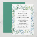 Search for outdoorsy wedding invitations Botanical foliage floral