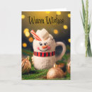 Search for marshmallow hot chocolate christmas cards Warm wishes