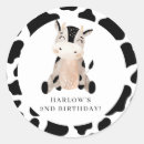 Search for black and white cow print stickers Birthday
