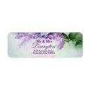 Search for lilac flower return address labels Purple