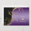 Search for purple black and gold invitations Vintage