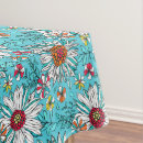 Search for orange and blue tablecloths Daisy