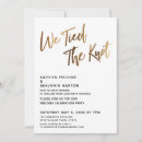 Search for after the knot is tied invitations Simple